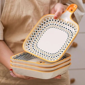 صينية خبز شمالية صحن جبن من الطراز الاسكندنافي صينية خبز مبتكرة قديمة بمقبض طبق - Product Image 5
