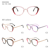 Montures de lunettes de vue Teenyoun en acétate coloré et métal, montures optiques personnalisées pour la lecture
