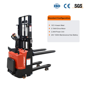 รถยกพาเลทไฟฟ้าแบบเดินตาม รับน้ำหนัก 1500 กก. ยกสูงได้ 1600 ถึง 3500 มม. สำหรับใช้ในคลังสินค้า - Product Image 5