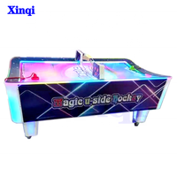 Offre Spéciale d'usine Simulateur de jeux vidéo à jetons Jeux de hockey incurvés Arcade Air Hockey Table