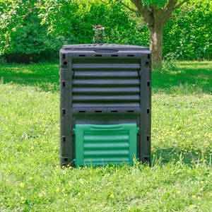 Yeşil siyah kompost kutusu tasarım sıcak satış HDPE modeli yeni renk yeni bahçe aksesuarları menteşeli kapaklı 300 litre - Product Image 2