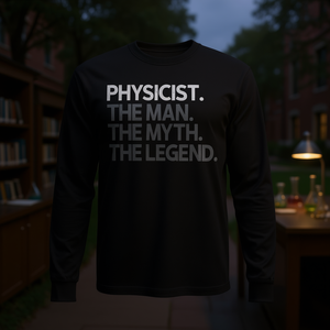 T-shirt a maniche lunghe del fisico The Man The Myth The Legend - Product Image 3