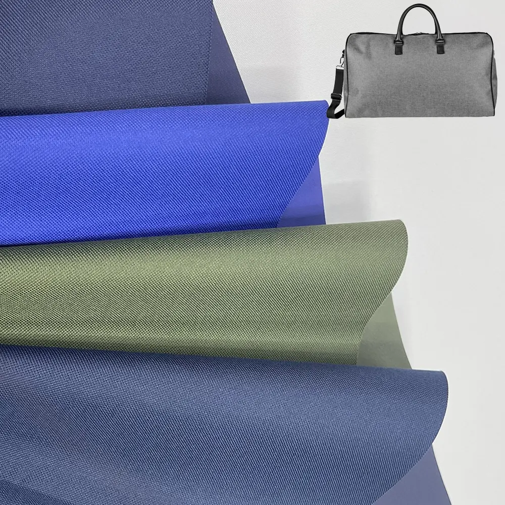 Yüksek elastik PVC kaplı % 100 Polyester su geçirmez aşınmaya dayanıklı çanta Oxford kumaş
