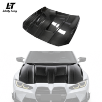 Capot en fibre de carbone sèche pour BMW 2021+ G80 G82 M3 M4 Style Alpha N Capot ventilé Adaptation OEM Qualité supérieure Pièces d'origine