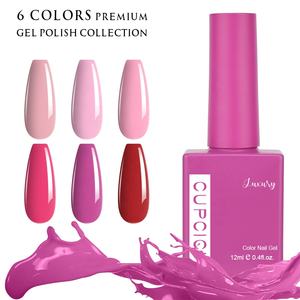 Collection Sweet Bloom de la Saint-Valentin BIN, ensemble personnalisé de 6 vernis à ongles en gel UV non toxique de 12 ml, kit de vernis à ongles - Product Image 4