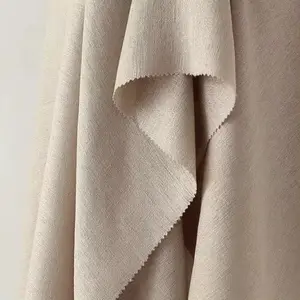 New arrivals Trọng lượng nhẹ không đàn hồi slub kết cấu abaya vải dệt Polyester váy vải cho quần áo