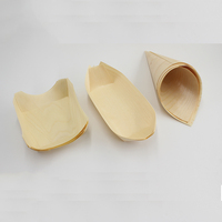 Assiettes jetables en bambou et bois J&M pour dîner et fêtes