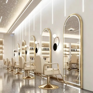 Espejo de Pared con Luces LED para Salón de Belleza, Muebles Modernos de Vidrio para Salón, Espejo Especial para Peluquería, Equipo de Salón - Product Image 1