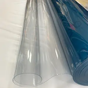 Rulo sac filmler şeffaf süper yumuşak plastik vinil özelleştirilmiş Shrink levha sarma PVC şişirme ambalaj filmi PVC-107