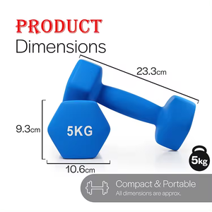 פלסטיק צבעוני טבל משקולות נשים ציוד כושר הביתה כושר גופני משקולות משושה - Product Image 6