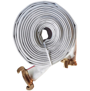 Tuyau d'incendie blanc de taille Storz 1.5 "x 30 mètres avec tuyau d'eau de couplage Storz en cuivre et aluminium pour vanne - Product Image 1