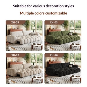 Canapé convertible multifonctionnel électrique en tissu chenille au design moderne, réglable et rétractable, à double usage intégré - Product Image 5