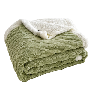 Plaid en tricot doux et confortable beige Bindi, 100% polyester, pour animaux <span class=keywords><strong>de</strong></span> compagnie, chat, <span class=keywords><strong>vert</strong></span> sauge, polaire pour canapé, <span class=keywords><strong>lit</strong></span> - Product Image 2