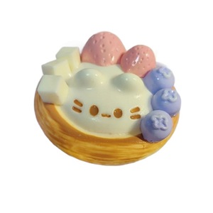 ของเล่นบีบ Xiaohongshu รูปสตรอว์เบอร์รี ไข่ทาร์ต แมวเหมียว ของเล่นบีบน้ำพลาสติก เนื้อครีม บรรเทาความเครียด - Product Image 5