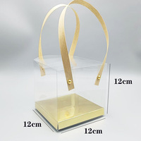 Sac cadeau pour la Journée des enfants, sac en plastique transparent avec poignée pour plantes en pot, succulentes, jouets, boules de Noël