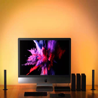 Kit d'éclairage d'ambiance intelligent au design unique et moderne, à placer près de la télévision, de l'ordinateur ou sur le bureau