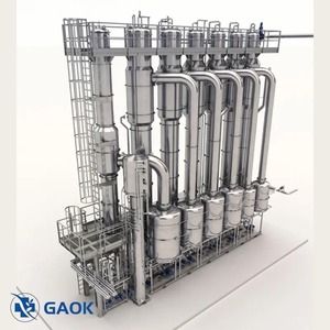 Évaporateur à film montant et descendant tri-éffet en acier inoxydable personnalisé pour la production de gélatine - Product Image 1