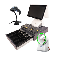 Sistema de punto de venta Vpos T12, caja registradora de software y hardware Pos con sistemas de pago Pos de 15,6 pulgadas para tiendas minoristas