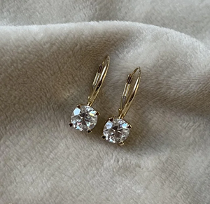 Luxury Women Diamond <b>Stud</b> Earrings 925 <b>Sterling</b> <b>Silver</b> Elegant Fine Jewelry Sparkling Daily Wear Anniversary Gift - Product Image 5