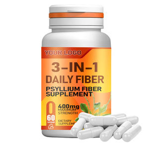 Suplemen serat Herbal Natural 99% psylilium Husk kapsul serat suplemen alternatif untuk bubuk dalam nutrisi olahraga - Product Image 3