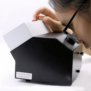 Fable เครื่องทดสอบเพชรพลอยและเครื่องประดับ,เครื่องทดสอบเดสก์ท็อปเครื่องทดสอบโคมไฟแสง <span class=keywords><strong>UV</strong></span> ที่ดูใหญ่ขึ้นและการวัด Demountable 253.7nm & 365nm - Product Image 3