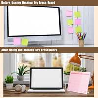 Lampe de bureau élégante en acrylique avec calendrier, lumière LED, base en bois, transparente, épaisseur 3 mm, forme rectangulaire, pour la rentrée scolaire et les notes.