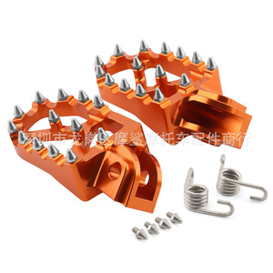 Pedales con púas CNC antideslizantes para KTM SX EXC XC TC TE, modificación de motocicleta, azul, naranja - Product Image 4