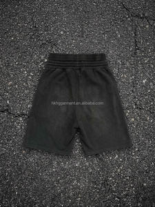 Vintage Washed Double <b>Layer</b> Waist Shorts Men Casual Drawstring Cotton Streetwear Knee Length Shorts for Men - Product Image 2