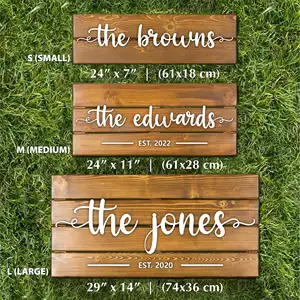 Custom Personalized Family Last Name Pallet Wedding Home Wall Decor Anniversary Gift Wood Sign
