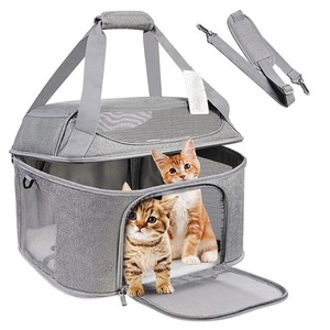 <b>Foldable</b> Portable Cat Dog Outdoor Carrier - Shoulder Tote with Car Compatibility - Product Image 2