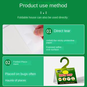 Grand petit insectifuge volant efficace piège à plaques collantes domestique <span class=keywords><strong>destructeur</strong></span> de mites outil de contrôle des animaux - Product Image 2