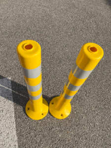 2025年型ロードセーフ75cmフレキシブルデリニエーターポスト黄色交通ボラードPU反射材付き駐車場安全ポスト（エクアドル市場向け） - Product Image 6