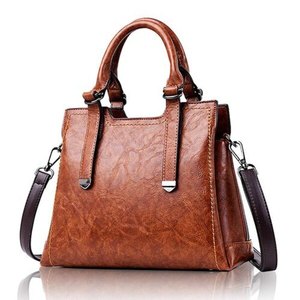 Sac à bandoulière souple en similicuir pour femme avec pompon décoratif, deux bretelles, fermeture éclair, sac fourre-tout tendance pour le bureau et le quotidien - Product Image 3