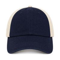Casquette de baseball en coton bicolore OEM, six panneaux, calotte souple, réglable, unisexe, pour les acheteurs en gros en Amérique du Nord