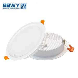 高品质超薄超薄smd暖白cct 8w 18w 24w 30w铝圆形方形led筒灯
