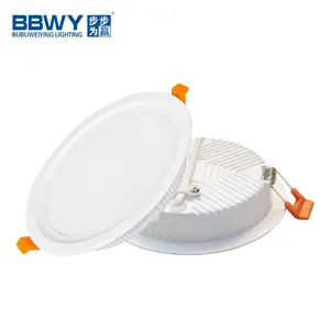 높은 품질 슈퍼 얇은 초박형 smd 따뜻한 화이트 cct 8w 18w 24w 30w 알루미늄 라운드 스퀘어 led 통