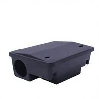 Station d'appât anti-souris solide en PP, piège à souris verrouillable pour intérieur, attrape-souris et rats