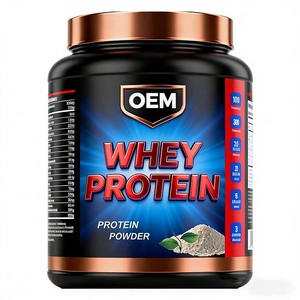 Poudre de protéines de lactosérum personnalisée en gros, créatine monohydrate pour la musculation et le fitness - Complément nutritionnel sportif OEM/ODM 50g+ protéines - Product Image 1