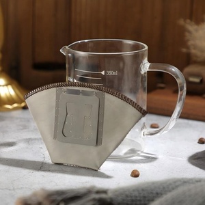 Colador de Café Reutilizable de Acero Inoxidable, Ecológico, Portátil y Duradero, de Grado Alimenticio, sin Papel, con Malla, Tipo <span class=keywords><strong>Cono</strong></span> Colgante - Product Image 3