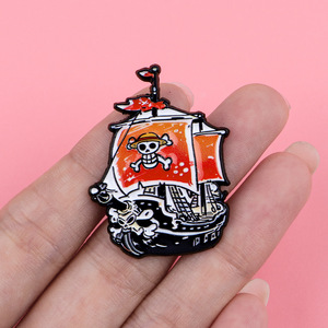 เข็มกลัดลายการ์ตูนญี่ปุ่นอะนิเมะวันพีชหมุดเคลือบโลหะแข็งสินค้ามาใหม่ - Product Image 3