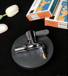 ก๊อกน้ำติดผนังห้องครัวแบบชุบโครเมียมทองเหลืองทันสมัย ทนทาน สำหรับเครื่องซักผ้า น้ำหนักเบา ป้องกันการกัดกร่อน ติดตั้งง่าย - Product Image 1