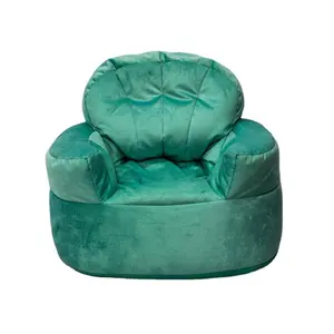 Jade Image Green Fluffy Bean Bag Chair Sofa Covers
