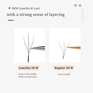 SP Lông mi chất lượng cao handmade Camellia 3D <span class=keywords><strong>W</strong></span> lông mi mở rộng <span class=keywords><strong>W</strong></span> hình lông mi khối lượng cỏ ba lá lông mi mở rộng - Product Image 4