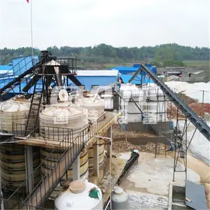 Pabrik proses cuci pasir silika 100tph, peralatan pengolahan Pertambangan Industri Quartz