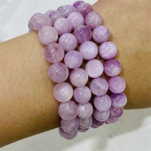 <span class=keywords><strong>Chakra</strong></span> naturale gemma <span class=keywords><strong>rosa</strong></span> Kunzite cristallo di <span class=keywords><strong>quarzo</strong></span> perline rotonde braccialetto di cristallo spirituale per regalo Souvenir - Product Image 6