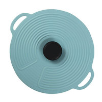 Couvre-aliments réutilisables en silicone sans BPA de 23 cm, couvercles à ventouse en silicone de haute qualité, multicolores, exportés de l'usine chinoise