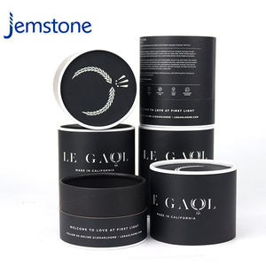 Cilindro de cartón kraft de lujo para envasado de velas y frascos de vidrio con impresión personalizada y materiales sostenibles - Product Image 2