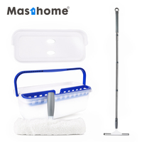 Ensemble de raclettes 2-en-1 en acier inoxydable pour douche, vitres et pare-brise de voiture