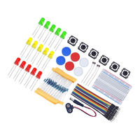 Kit de Inicio con Chip ATMEGA328P y CH340G, Mini Breadboard, LED, Cables Jumper y Botones para UNO R3 DIY