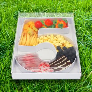 ถาดใส่อาหารปิกนิกขนาด 12 นิ้ว สำหรับใส่ผลไม้ ของหวาน เนื้อสัตว์  แบบเติมได้ ทำจากกระดาษแข็ง พร้อมหมายเลข - Product Image 1